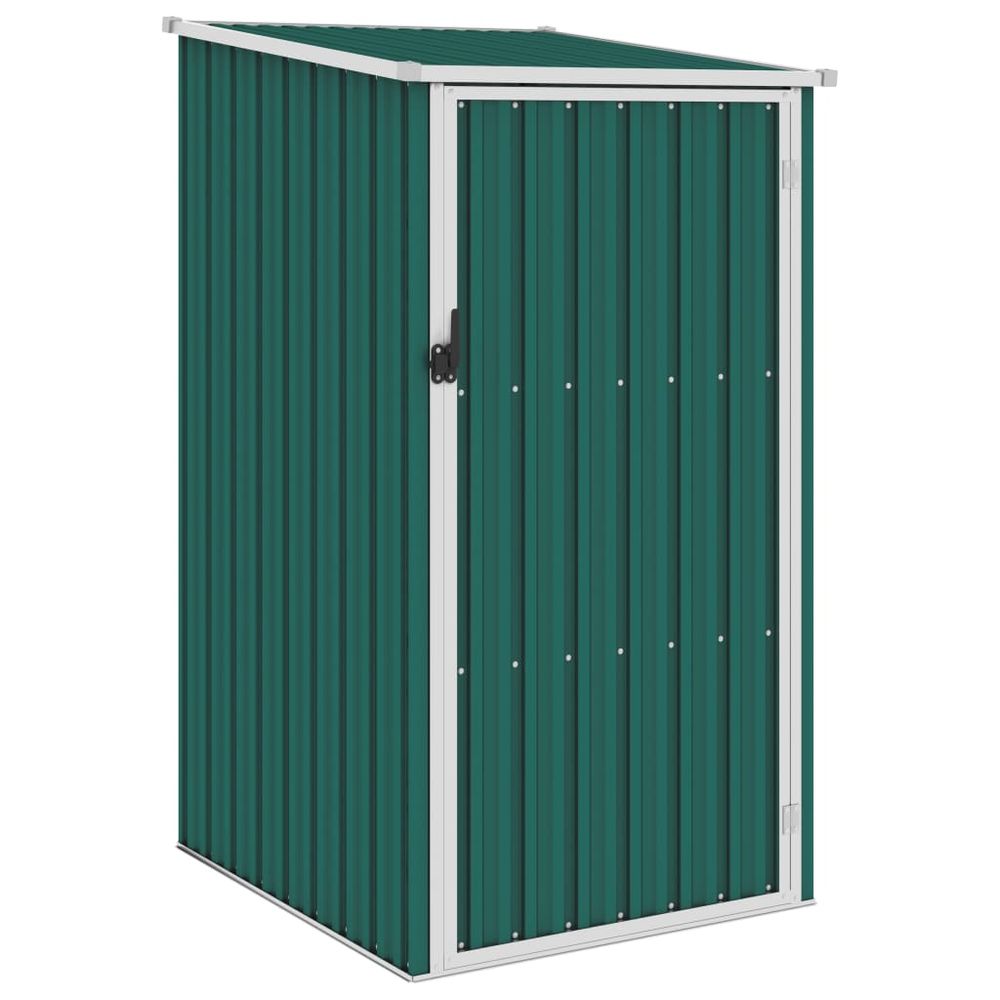 Garden Shed Green, Brown Grey & Anthracite 87x98x159 cm Galvanised Steel - anydaydirect