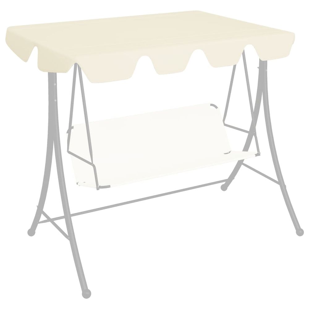 Replacement Canopy for Garden Swing  210 x 146 cm to 248 x 186 cm - anydaydirect