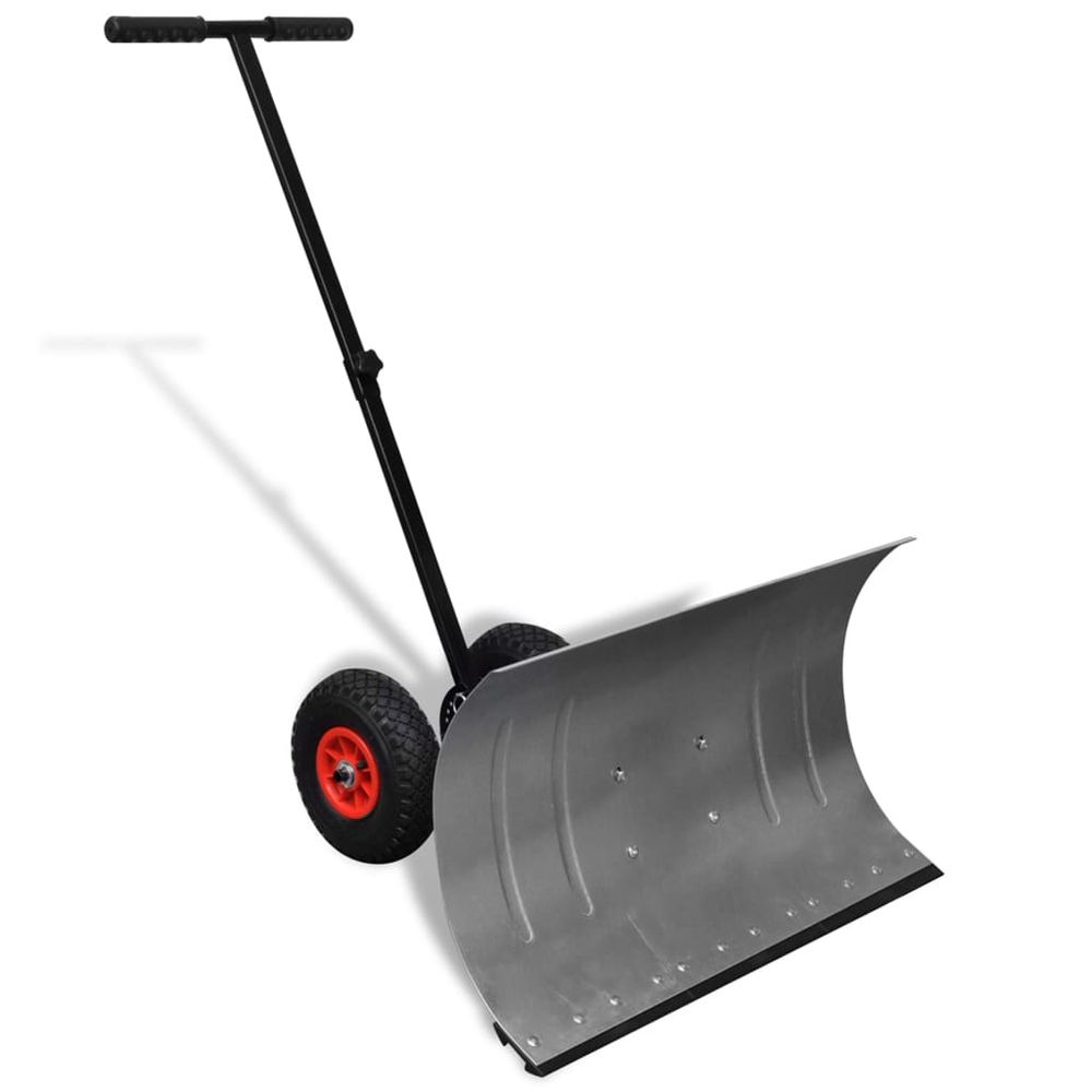 Manual Snow Shovel with Wheels - anydaydirect