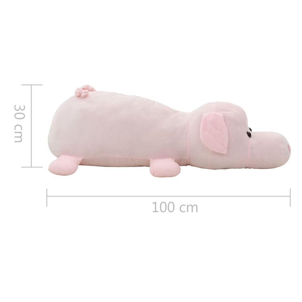 vidaXL Pig Cuddly Toy Plush Pink - anydaydirect