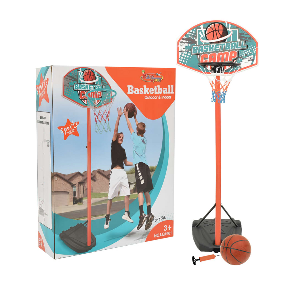 Portable Basketball Play Set Adjustable 180-230 cm - anydaydirect