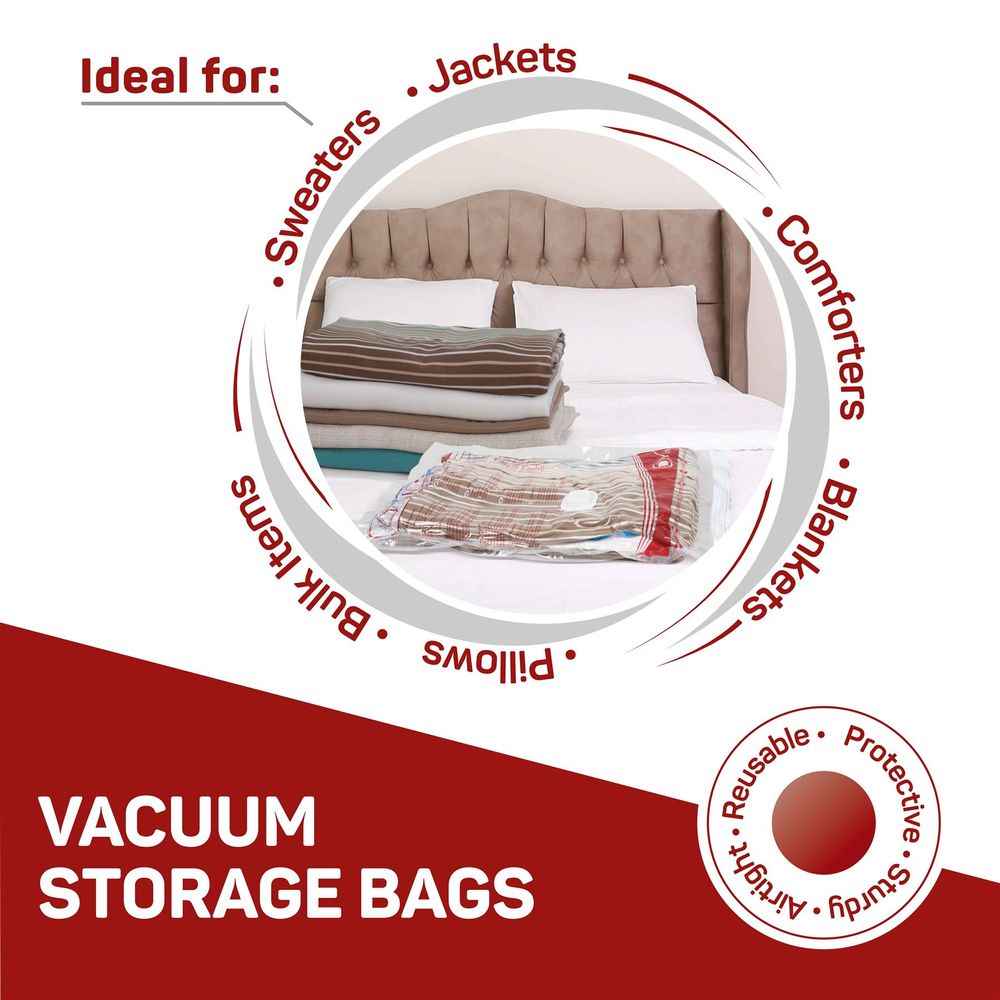 Premium Reusable Vacuum Storage Bags (Pack of 3) - anydaydirect