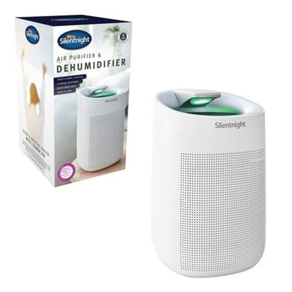 Silentnight 48849 2 in 1 Air Purifier and Dehumidifier 3 Speeds/  Screen Display White - anydaydirect