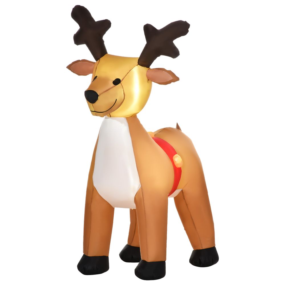6ft Christmas Inflatable Reindeer Deco Xmas  Lights Indoor and Outdoor Animal - anydaydirect