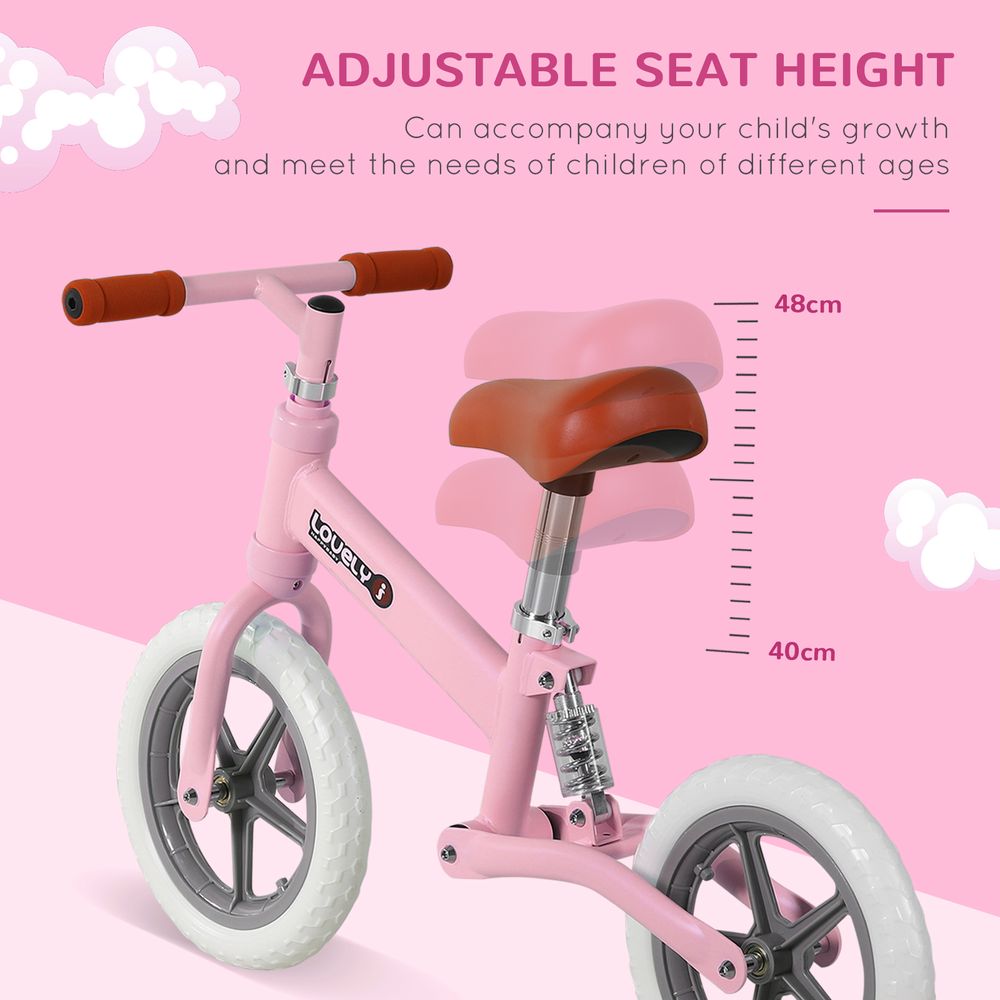 Kid Balance Bike ChildrenBicycle Adjustable Seat 2-5 Years No Pedal - anydaydirect