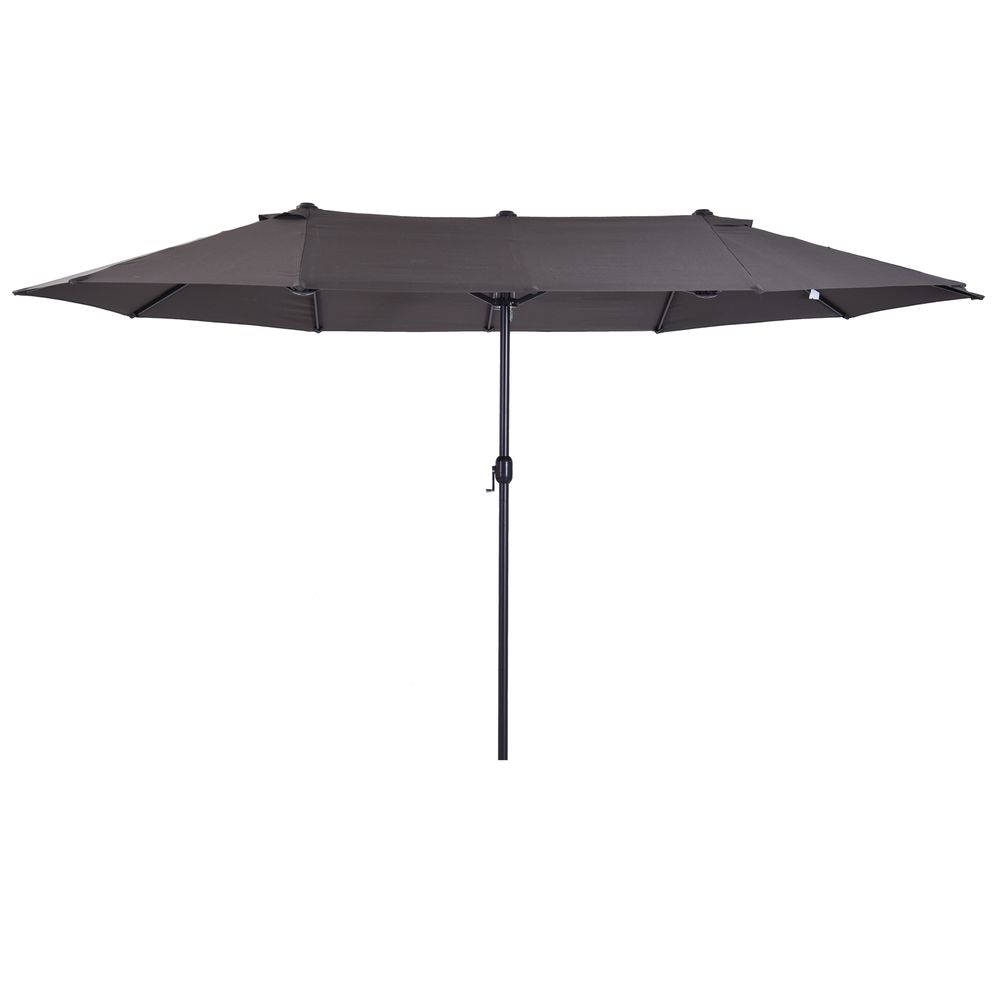 4.6m Double-Sided Patio Parasol Sun Umbrella - anydaydirect