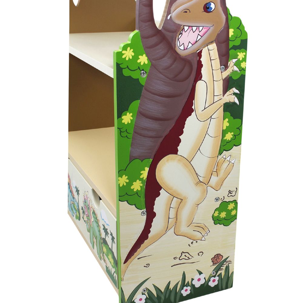 Fantasy Fields  Dinosaur Kingdom Hand Crafted Kids Wooden Bookcase TD-0069A - anydaydirect