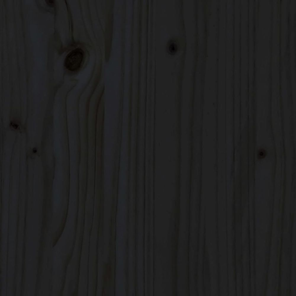 vidaXL 5 Piece Garden Lounge Set Black Solid Wood Pine - anydaydirect