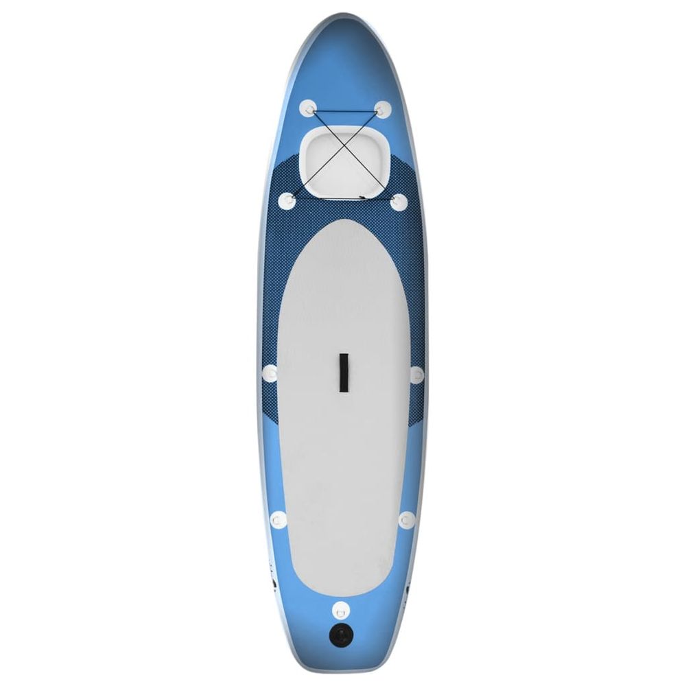 Inflatable Stand Up Paddle Board Set Sea Blue 330x76x10 cm - anydaydirect