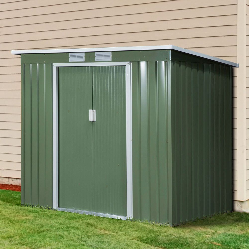 Garden Storage Shed Sloped Roof Outdoor Equipment Tool Storage 213x130x173cm - anydaydirect