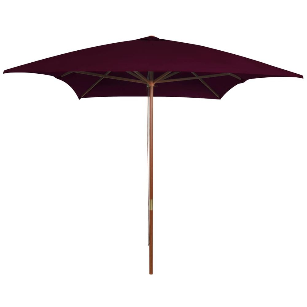 Outdoor Parasol with Wooden Pole 200x300 cm - anydaydirect