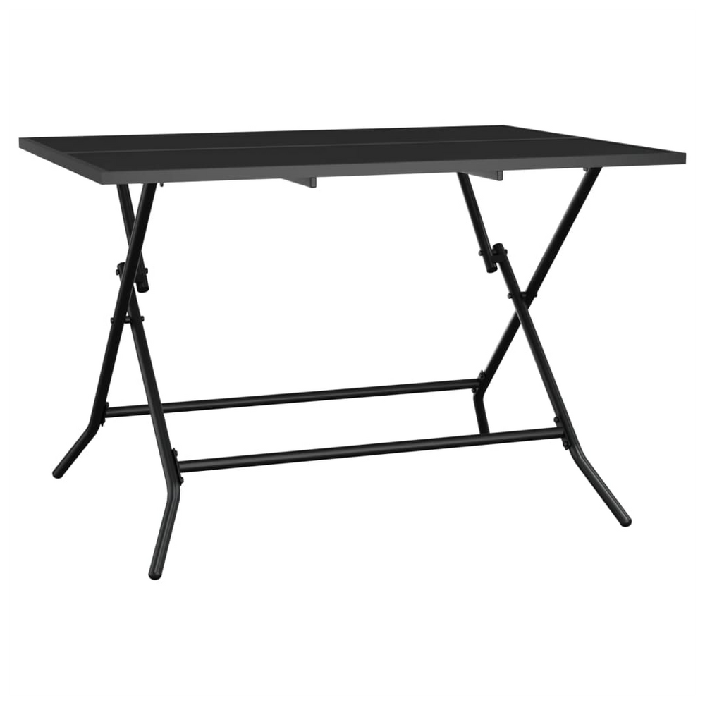 vidaXL Folding Garden Table Anthracite 110x80x72 cm Steel Mesh - anydaydirect