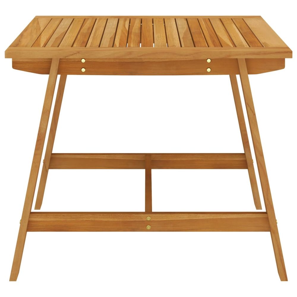 Garden Dining Table 88x88x74 cm Solid Acacia Wood - anydaydirect