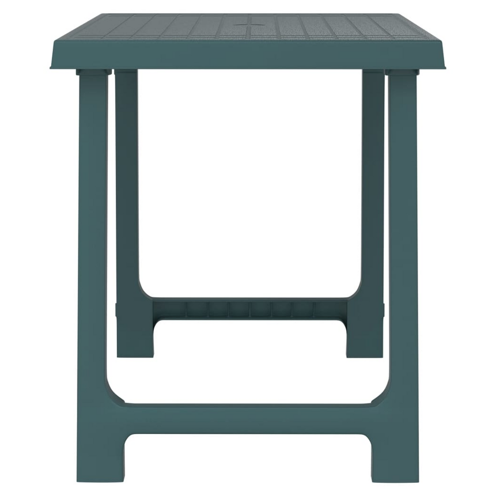 vidaXL Camping Table Green 79x56x64 cm PP Wooden Look - anydaydirect