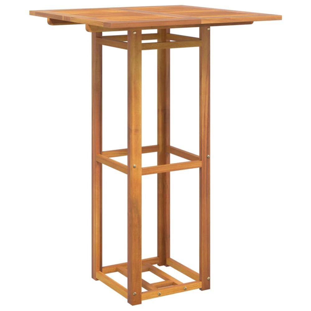 Bistro Table 75x75x110 cm Solid Wood Acacia - anydaydirect