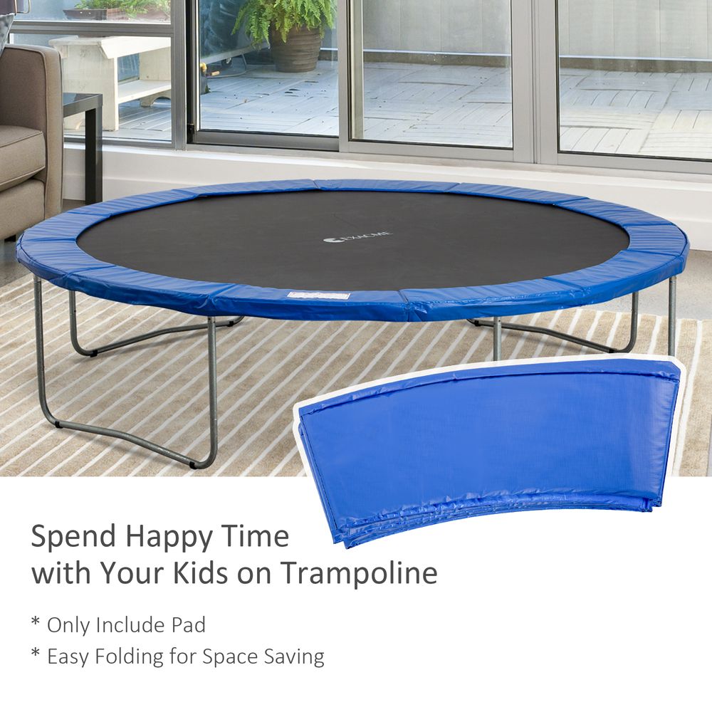 13ft Trampoline Pad Blue Safety Foam Surround Protection - anydaydirect