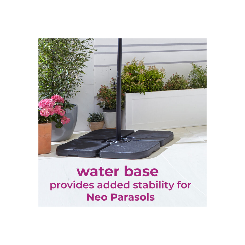 Neo Water Filled Over Hanging Parasol Base - anydaydirect