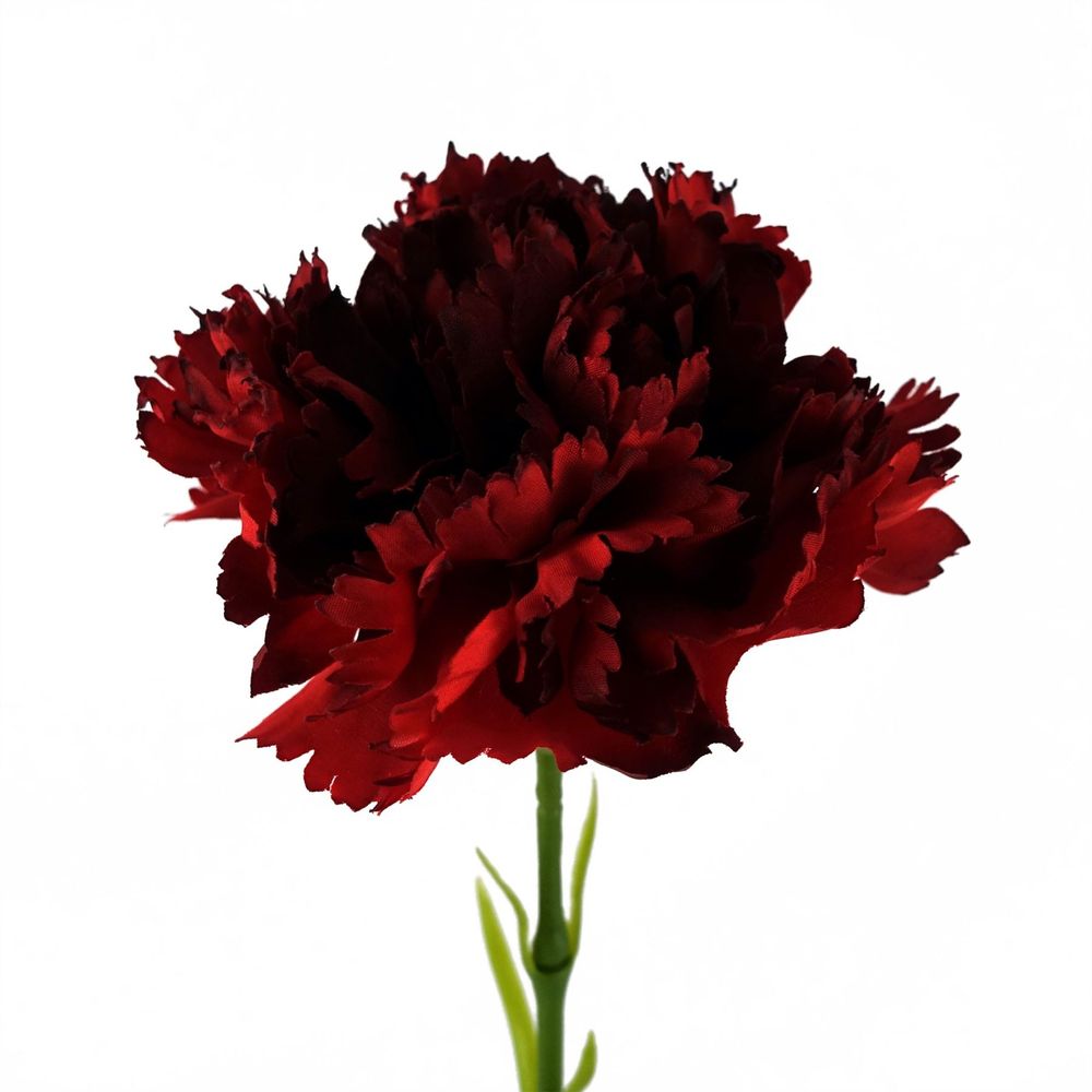 50cm Single Red Carnation Artificial Flower - anydaydirect
