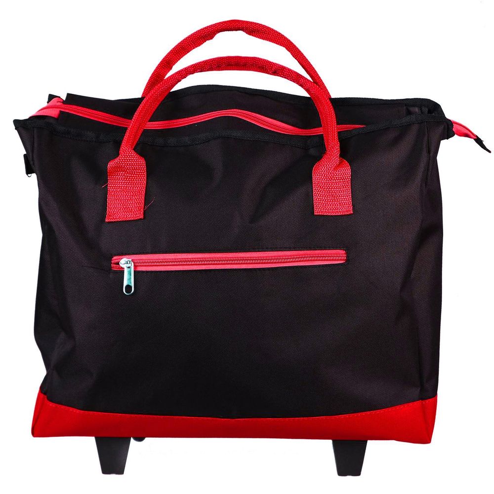 Hand Luggage Shopper Trolley Airline Cabin Flight Zip Bag Wheeled Carry Suitcase - anydaydirect