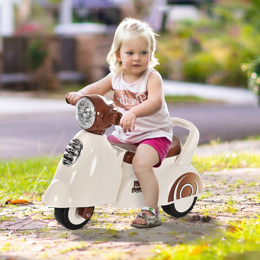Baby Ride-On Car Pusher Stroller Storage Lights Horn Music 3 Wheels  HOMCOM - anydaydirect