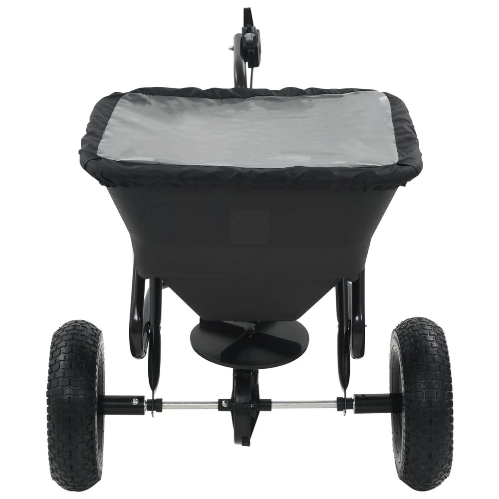 Tow Behind Salt Spreader PVC and Steel 125x74x79 cm 45 L - anydaydirect