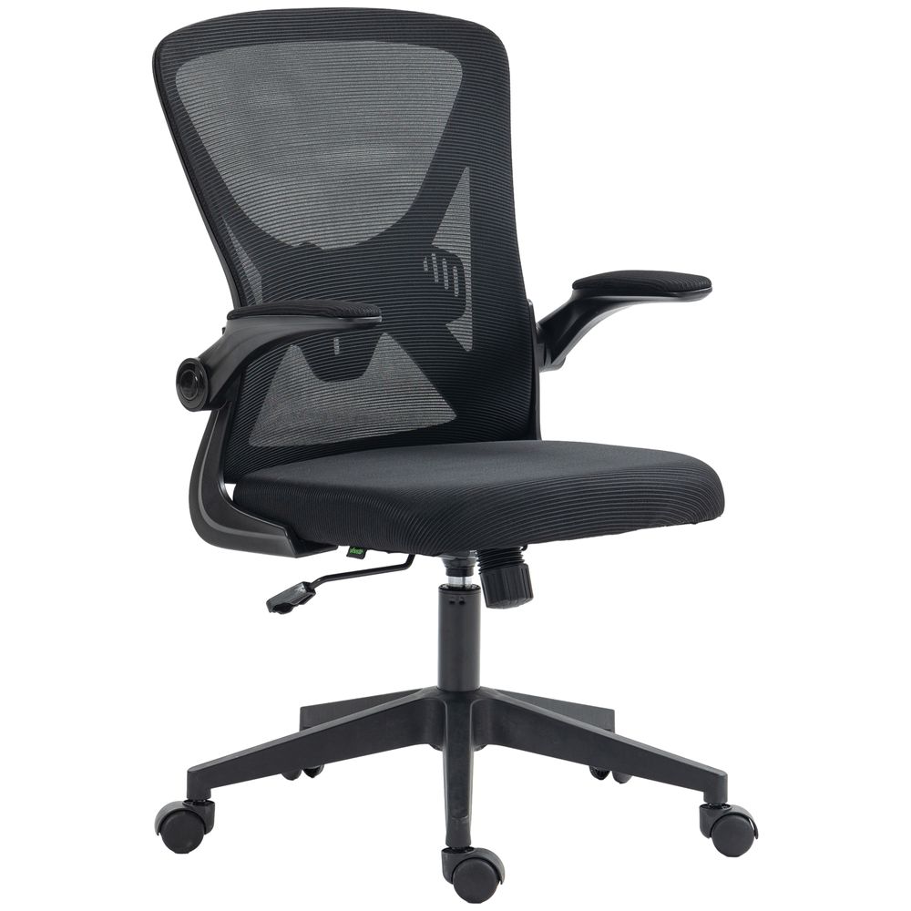 Vinsetto Mesh Office Chair Computer Chair with Lumbar Support, Swivel Wheels - anydaydirect