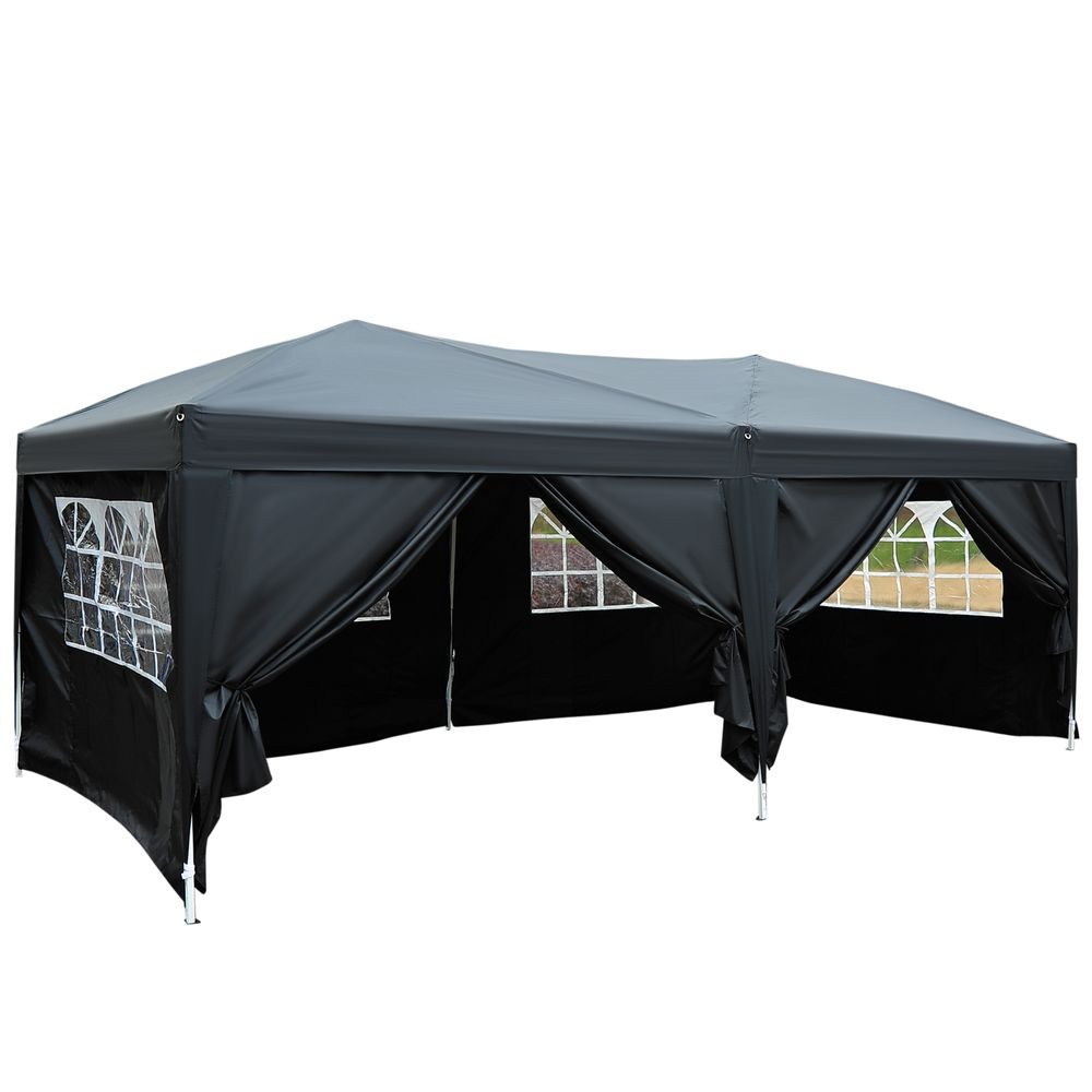 3x6m Garden Water Resistant Pop Up Gazebo Marquee Party Wedding Canopy Awning - anydaydirect