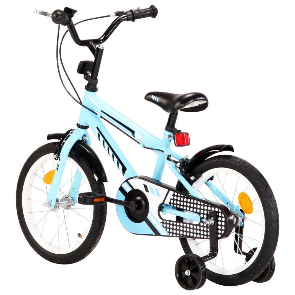 Kids Bike 12 inch Black and Blue - anydaydirect