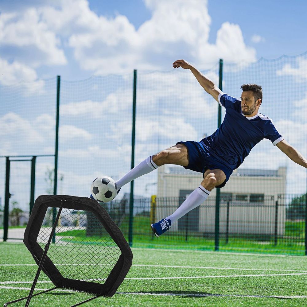 Foldable Rebounder Net, Football Training Net with Adjustable Angles - anydaydirect
