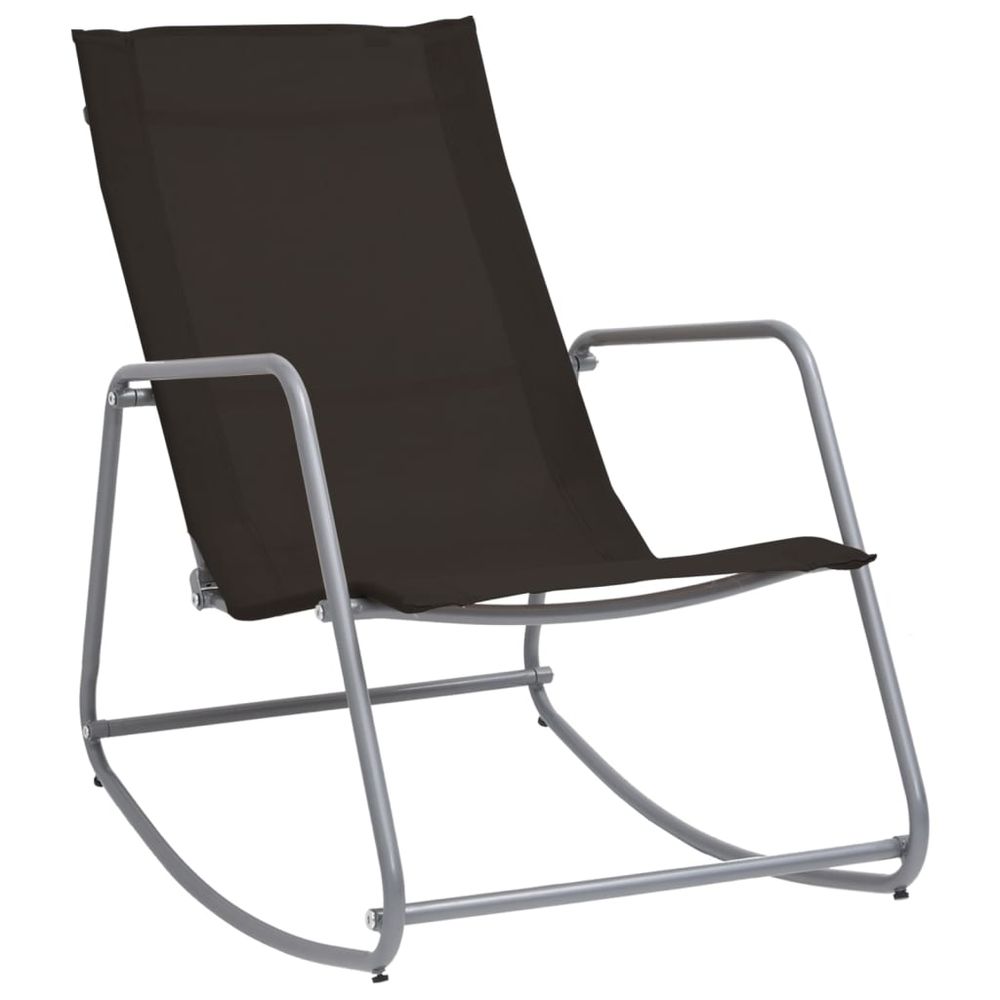 Garden Rocking Chair Grey 95x54x85 cm Textilene - anydaydirect