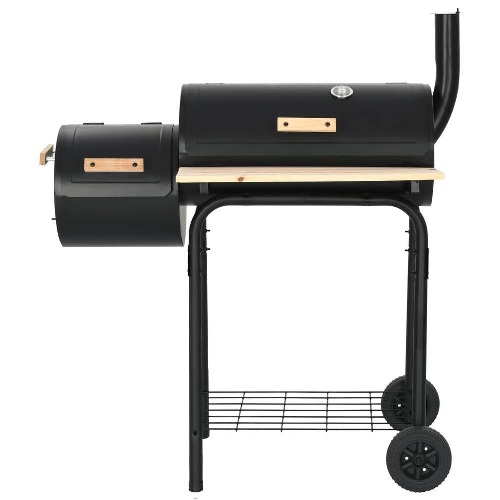 Classic Charcoal BBQ Offset Smoker - anydaydirect