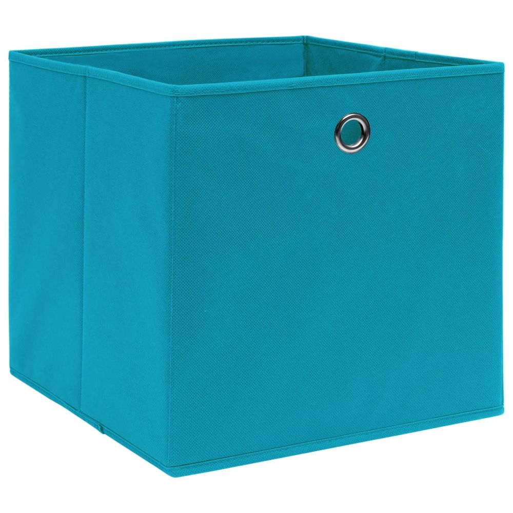 Storage Boxes 4 pcs Baby Blue 32x32x32 cm Fabric - anydaydirect