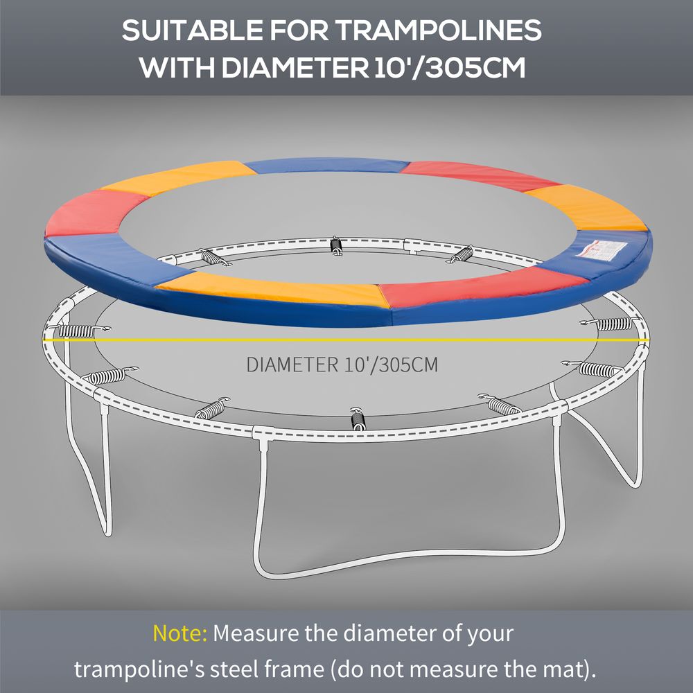 10ft Trampoline Pads Safety Pad Surround Trampoline Replacement Spare HOMCOM - anydaydirect