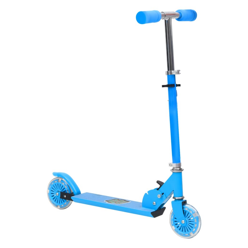 2-Wheel Children Scooter with Adjustable Aluminium Handlebar Blue - anydaydirect