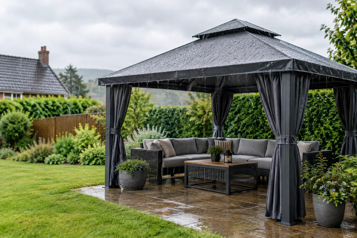 Are Gazebos Waterproof Enough for British Weather?
