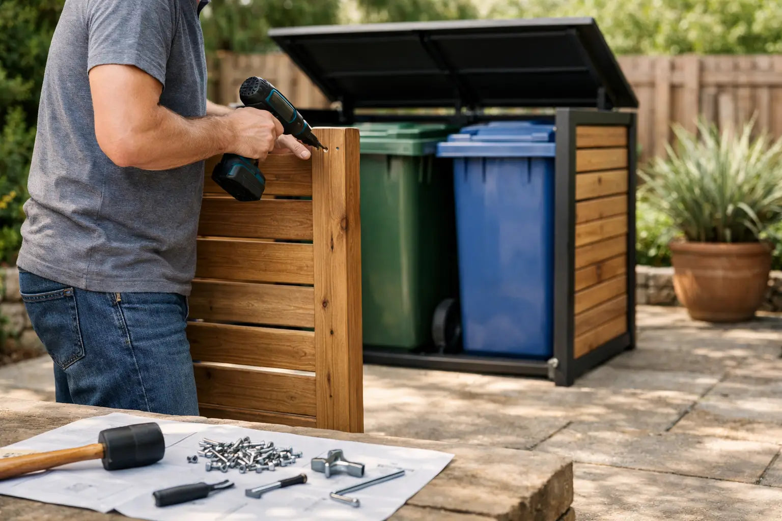How to Assemble Wheelie Bin Storage
