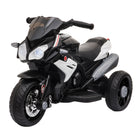 HOMCOM Kids' Motorbike Trike: 6V Battery-Powered Steel Ride-On, Safe & Thrilling, Jet Black - anydaydirect