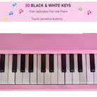 HOMCOM 30 Keys Mini Kids Piano for Child with Music Stand and Bench Best Gifts Toy - anydaydirect