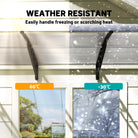 Outsunny Front Door Canopy, Outdoor Awning, Rain Shelter, 303 x 96cm , Clear - anydaydirect