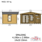 Shire Spalding 14x10 Log Cabin