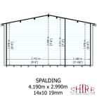 Shire Spalding 14x10 Log Cabin