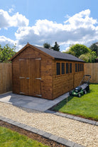 Horticultural glass windows in Markham Heavy Duty Apex Wooden Shed allowing ample light inside