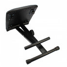 Glarry Adjustable Folding Piano Bench Stool Seat Black - anydaydirect