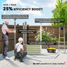 Outsunny 4 x 6ft Galvanised Metal Garden Shed, with Locking Door - Grey - anydaydirect