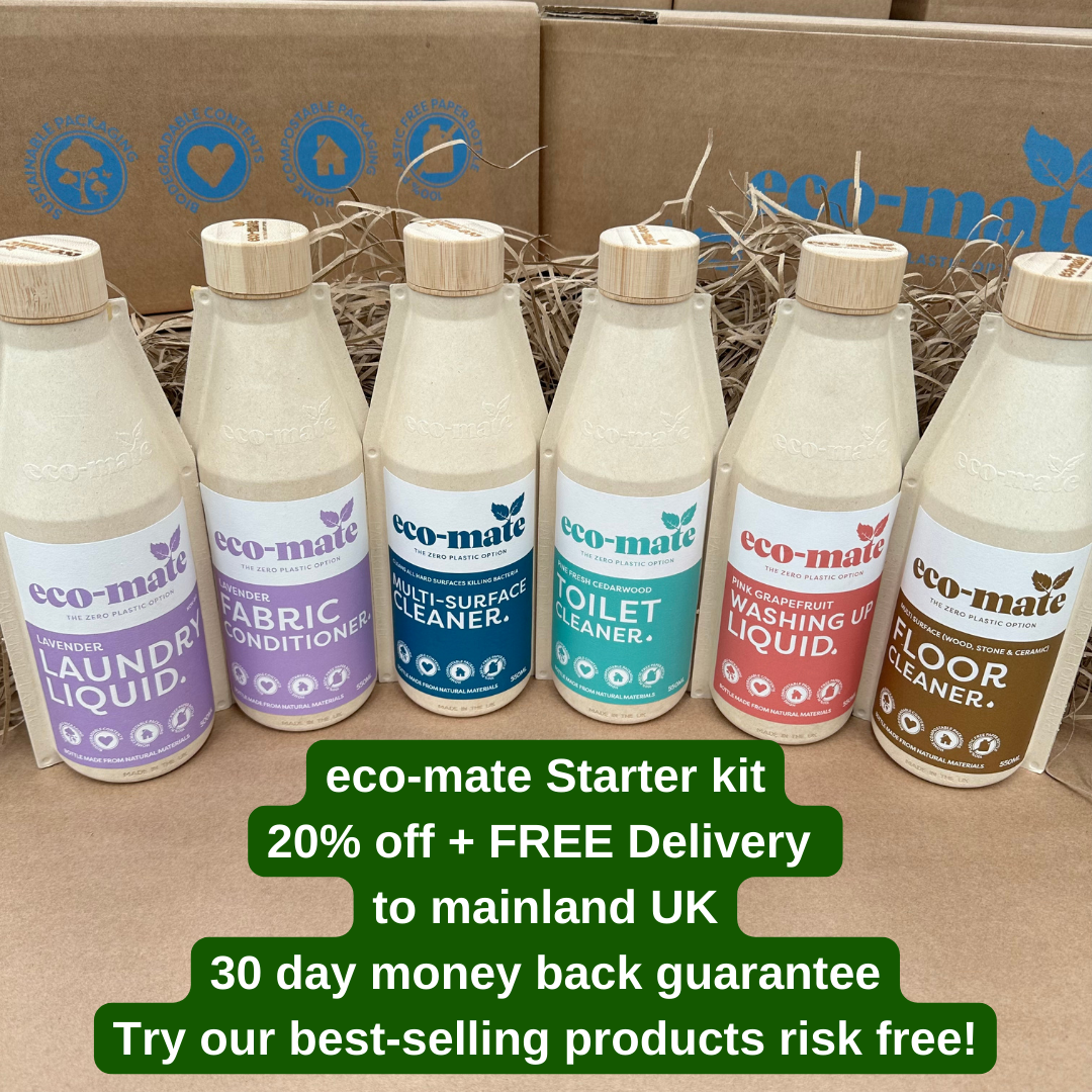 Eco 6 Bottle Laundry and Cleaning Liquids Starter Pack - Lavender - anydaydirect