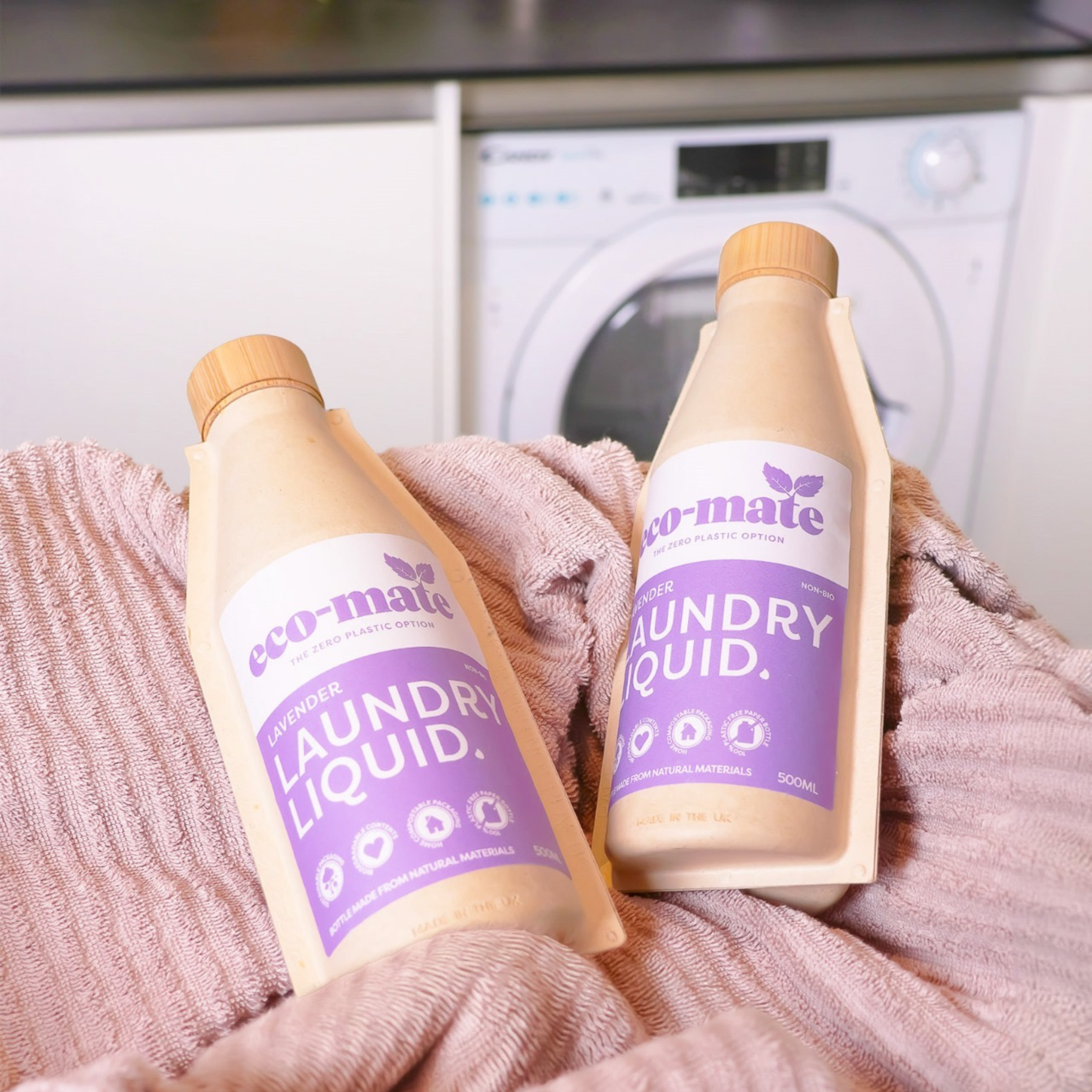 Eco 6 Bottle Laundry and Cleaning Liquids Starter Pack - Lavender - anydaydirect