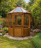 Wellow Wooden Garden Greenhouse with stylish design and high-quality wooden frame for durability