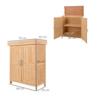 Outsunny Outdoor Garden Storage Shed, Cedarwood-Burlywood Colour - anydaydirect