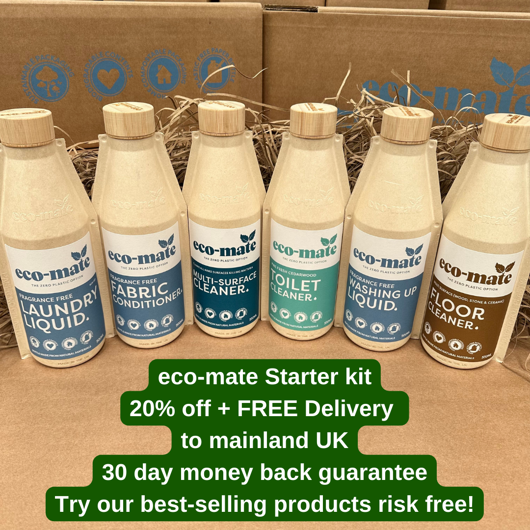 Eco 6 Bottle Laundry and Cleaning Starter Pack - Fragrance Free - anydaydirect