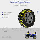 HOMCOM Kids Quad Bike Walker with Engaging Sound Effects, Sturdy PP Construction, Vibrant Yellow & Blue - anydaydirect